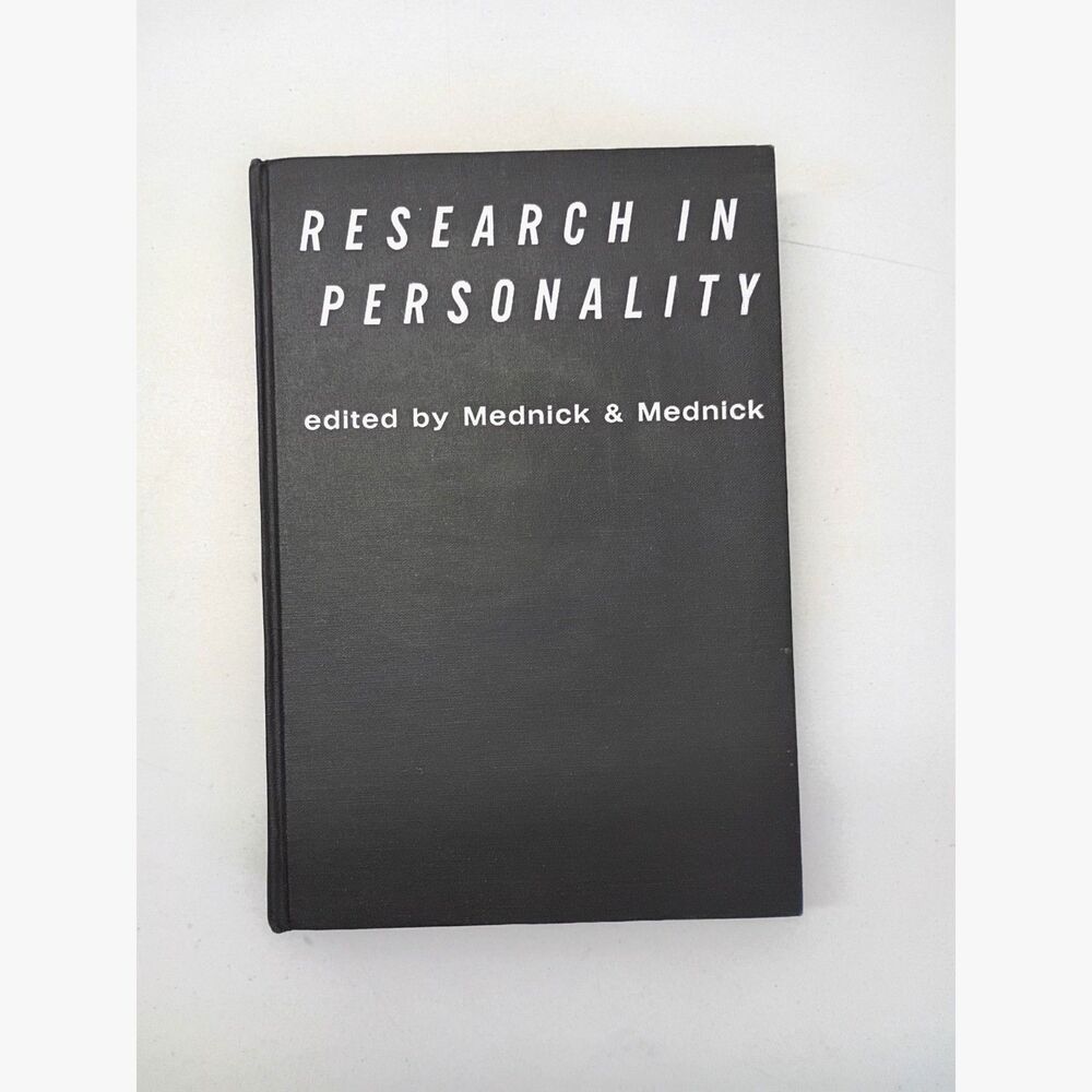1960's Research of Personality Hardback Book by Medrick & Medrick No Dustcover